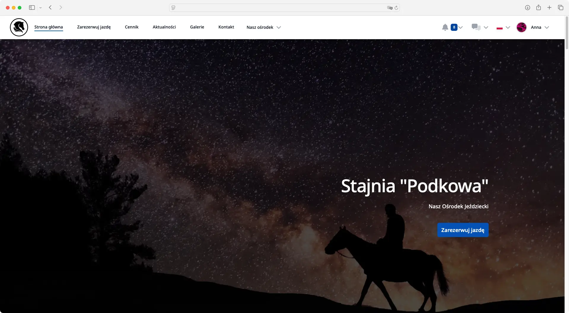 Wizytówka stajni